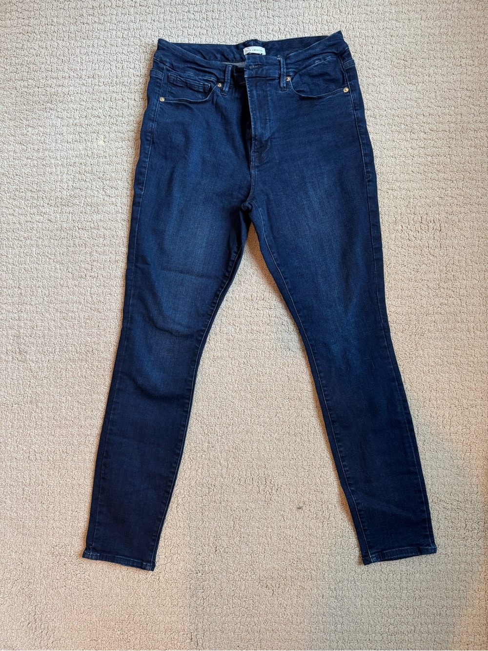 Good American Dark Indigo Skinny Jeans